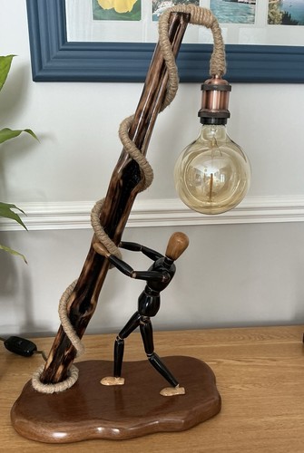 Rustic industrial table lamp - rustic,
