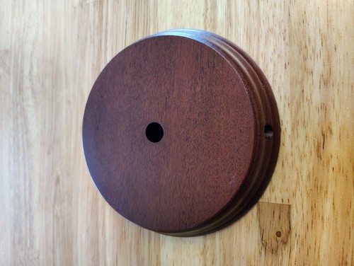 Walnut finish lamp - 5",