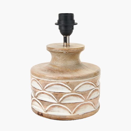 Wooden table lamp base - wooden,