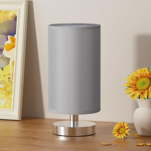 Grey table lamp small bedroom - lamp,,