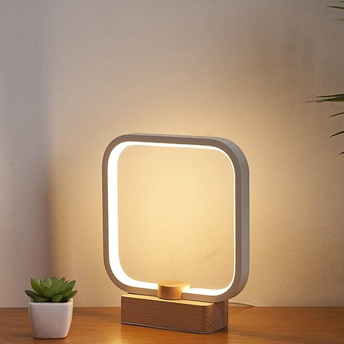 Led wood table lamp color - lamp,, 3-color