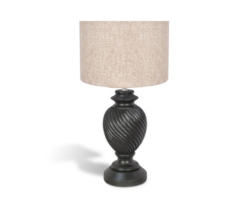 Solid wood table lamp fabric - solid,