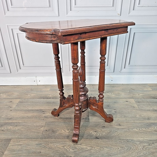 Antique mahogany side table - mahogany,