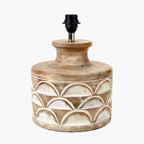 Large wooden table lamp - large, base