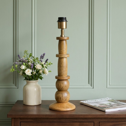 Hazel wood table lamp - hazel,