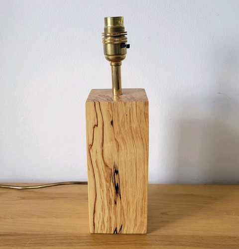 Spalted wood block table - spalted,