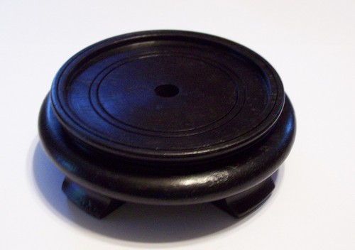 Footed oriental wooden - 1/2",