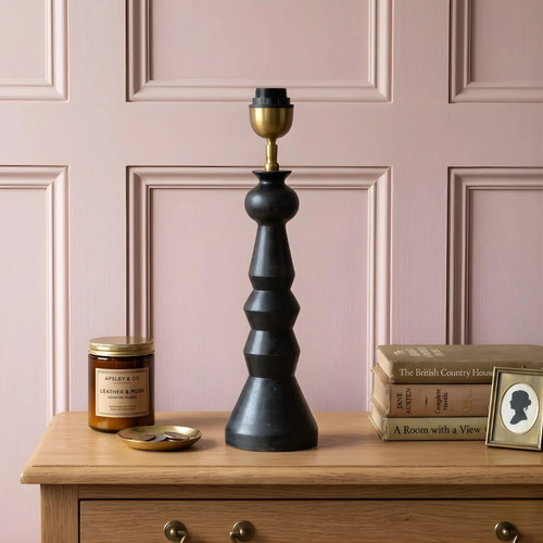 Aartin fenix wood table lamp - lamp,