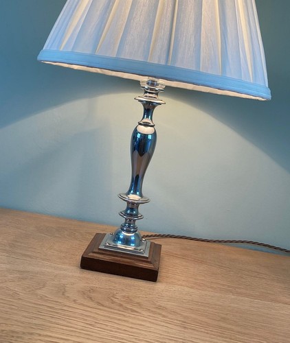 Vintage art deco chrome wood - chrome,